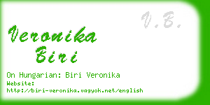 veronika biri business card